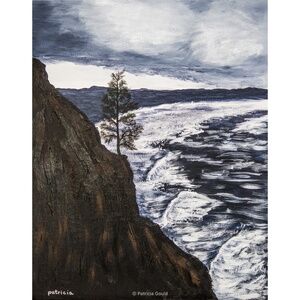 EVEN A GRAY DAY - original acrylic on canvas painting